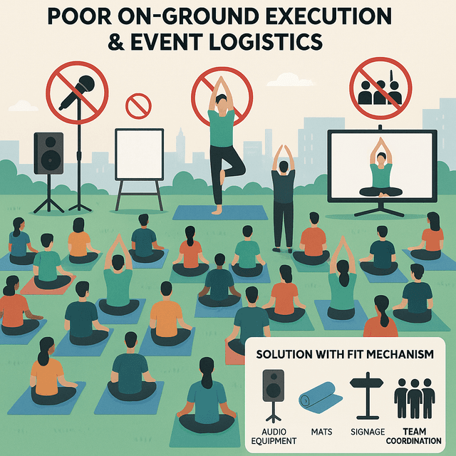 Poor On-Ground Execution & Event Logistics