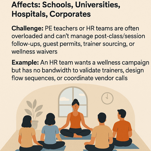 Limited Internal Manpower or Event Coordination