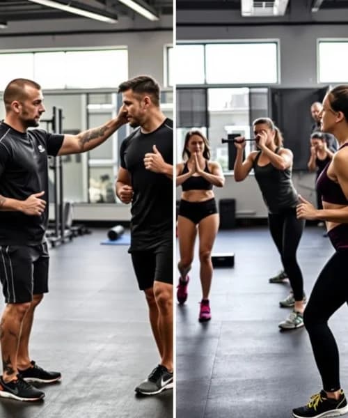 Fitness training session