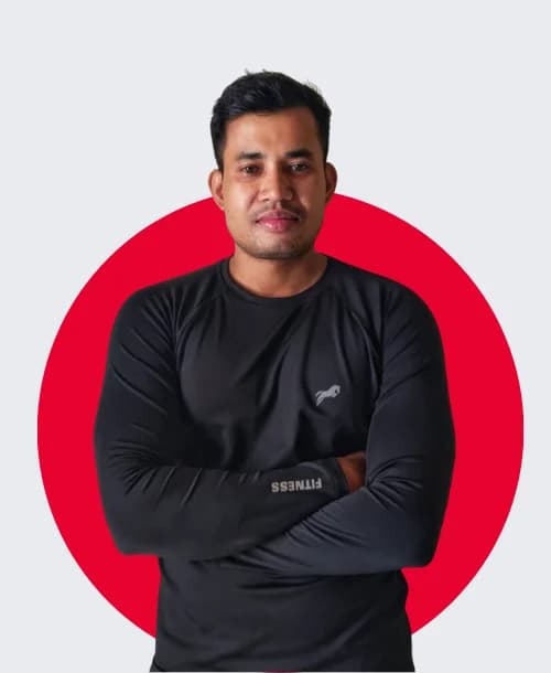 Fitness and lifestyle coach consulting with client on healthy habits in Hyderabad studio