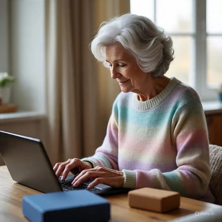 Senior wellness background