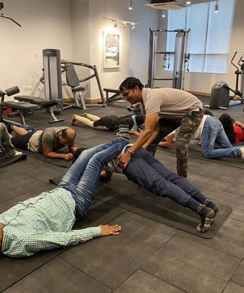 Apartment Community Fitness Event with Yoga