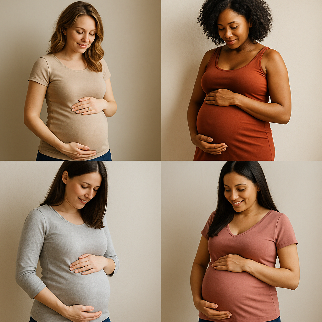 Group prenatal yoga session during weekend bootcamp for pregnant mothers