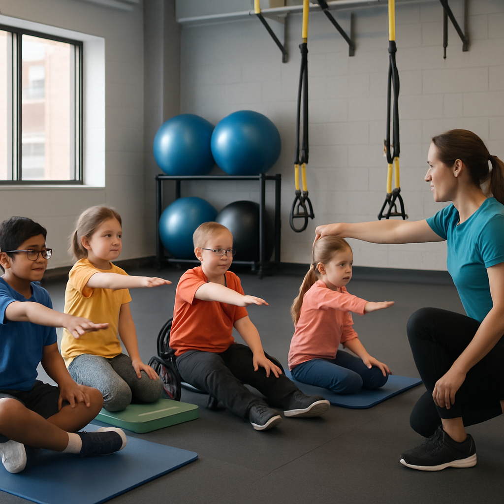 Therapeutic kids yoga for focus at wellness studio in Secunderabad