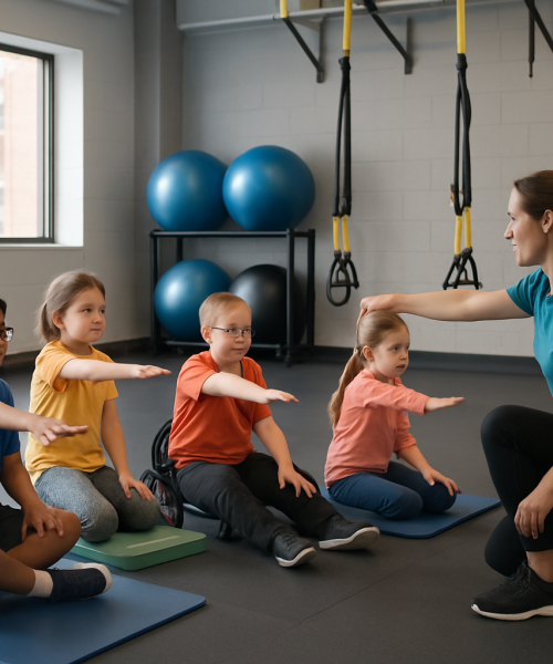Therapeutic kids yoga for focus at wellness studio in Secunderabad
